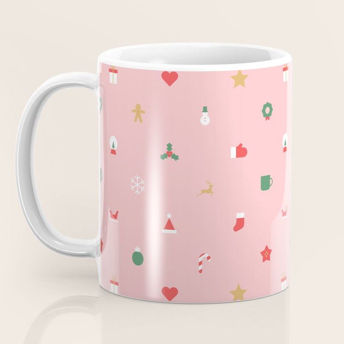 Retro christmas ornament decoration pattern Coffee Mug Gallery Image 3