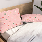 Retro christmas ornament decoration pattern Pillow Sham Gallery Image 2