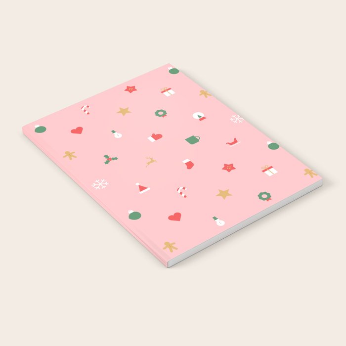 Retro christmas ornament decoration pattern Notebook Gallery Image 2
