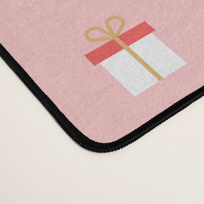 Retro christmas ornament decoration pattern Desk Mat Gallery Image 4