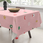 Retro christmas ornament decoration pattern Tablecloth Gallery Image 3