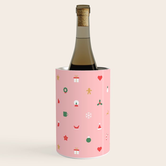 Retro christmas ornament decoration pattern Wine Chiller Gallery Image 1