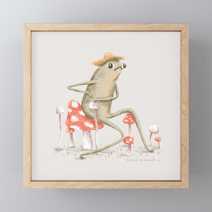 Awkward Toad Mini Art Print Gallery Image 1