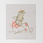 Awkward Toad Throw Blanket Gallery Image 2