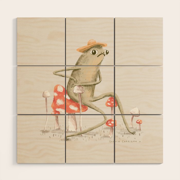 Awkward Toad Wood Wall Art Gallery Image 1