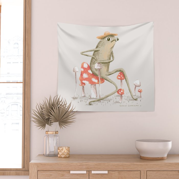Awkward Toad Wall Tapestry Gallery Image 2