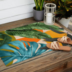 Abstract Tropical Art 15 Outdoor Rug Gallery Image 2