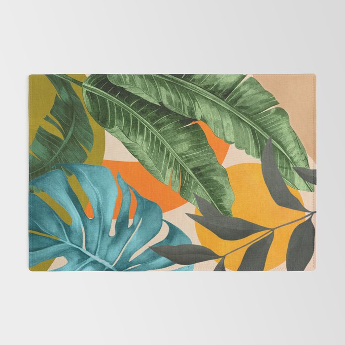Abstract Tropical Art 15 Rug Gallery Image 2