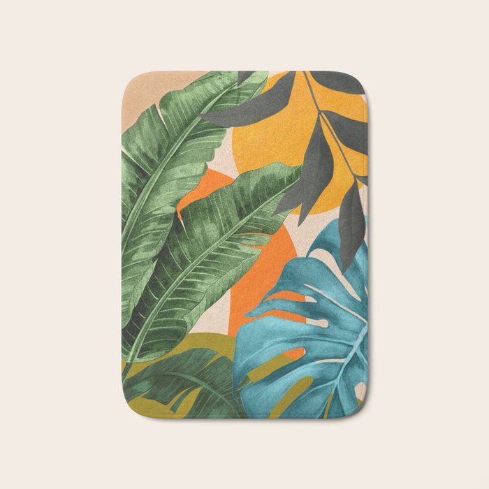 Abstract Tropical Art 15 Bath Mat Gallery Image 1