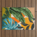 Abstract Tropical Art 15 Outdoor Rug Gallery Image 1