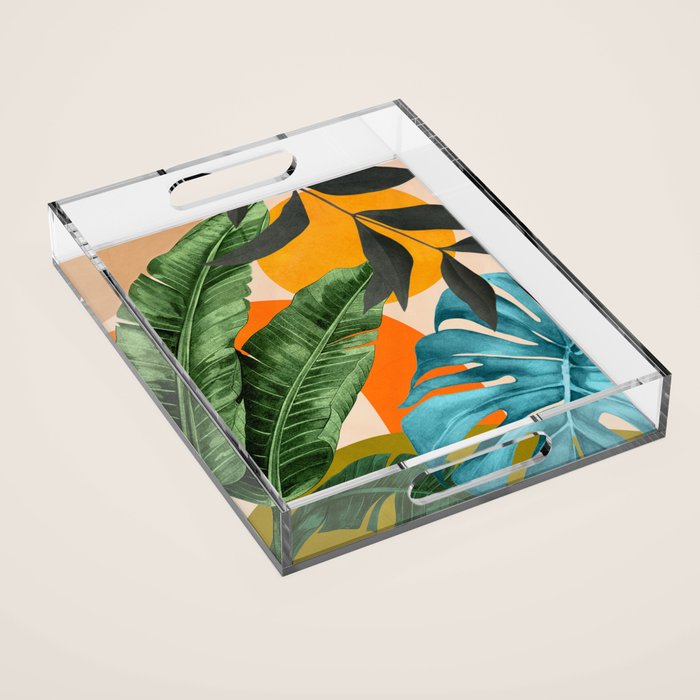 Abstract Tropical Art 15 Acrylic Tray Gallery Image 1