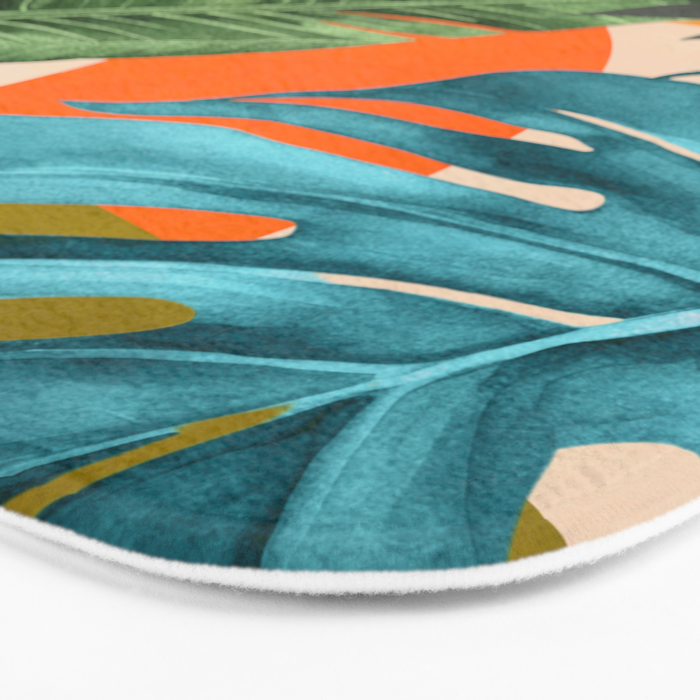 Abstract Tropical Art 15 Bath Mat Gallery Image 3