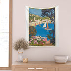 1926 FRANCE Summer On The Cote D'Azur Travel Poster Wall Tapestry Gallery Image 2