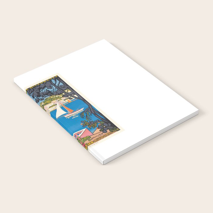 1926 FRANCE Summer On The Cote D'Azur Travel Poster Notebook Gallery Image 2