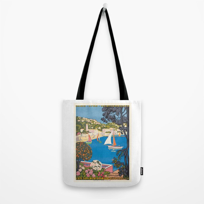 1926 FRANCE Summer On The Cote D'Azur Travel Poster Tote Bag Gallery Image 2
