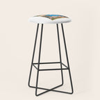 1926 FRANCE Summer On The Cote D'Azur Travel Poster Stool Gallery Image 1