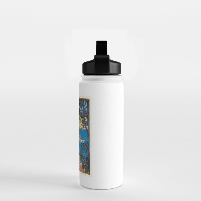 1926 FRANCE Summer On The Cote D'Azur Travel Poster Water Bottle Gallery Image 2