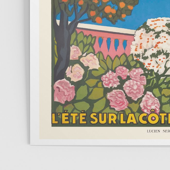 1926 FRANCE Summer On The Cote D'Azur Travel Poster Poster Gallery Image 3