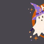 Here for the boos - cute witchy ghost Coffee Mug Gallery Image 2
