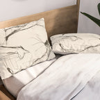 Modern Cat Sketch Pillow Sham Gallery Image 2