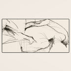 Modern Cat Sketch Desk Mat Gallery Image 3