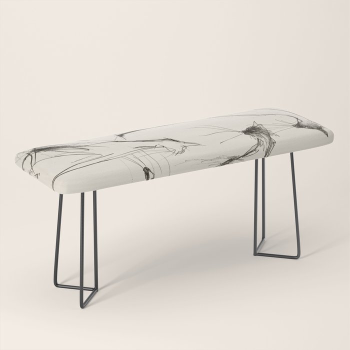 Modern Cat Sketch Bench Gallery Image 1