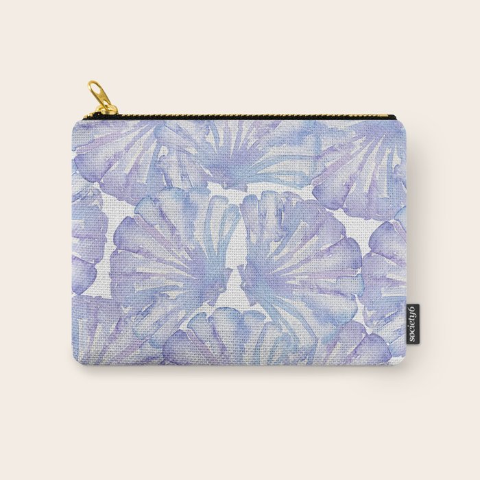 Shell Ya Later - Purple Seashell Pattern Carry All Pouch Gallery Image 1