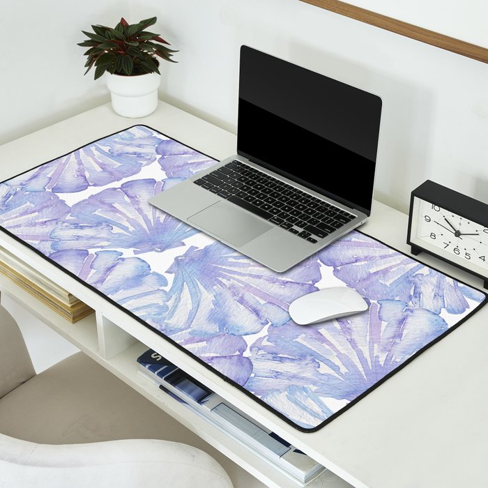 Shell Ya Later - Purple Seashell Pattern Desk Mat Gallery Image 2
