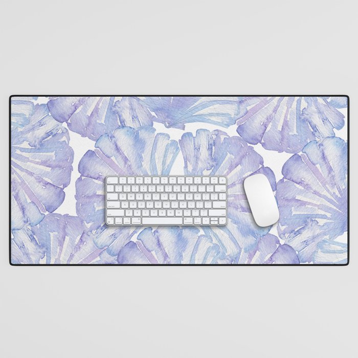 Shell Ya Later - Purple Seashell Pattern Desk Mat Gallery Image 1