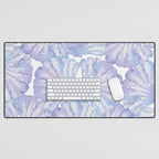 Shell Ya Later - Purple Seashell Pattern Desk Mat Gallery Image 1