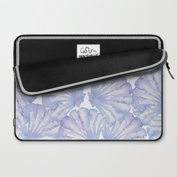 Shell Ya Later - Purple Seashell Pattern Laptop Sleeve Gallery Image 2