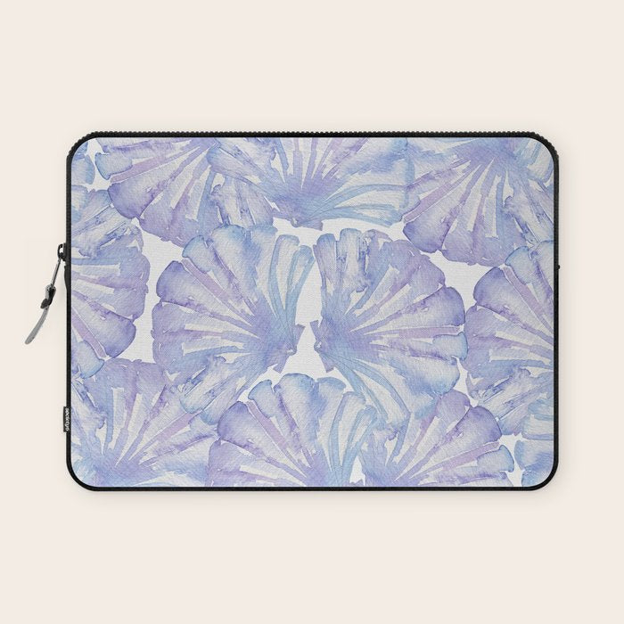 Shell Ya Later - Purple Seashell Pattern Laptop Sleeve Gallery Image 1