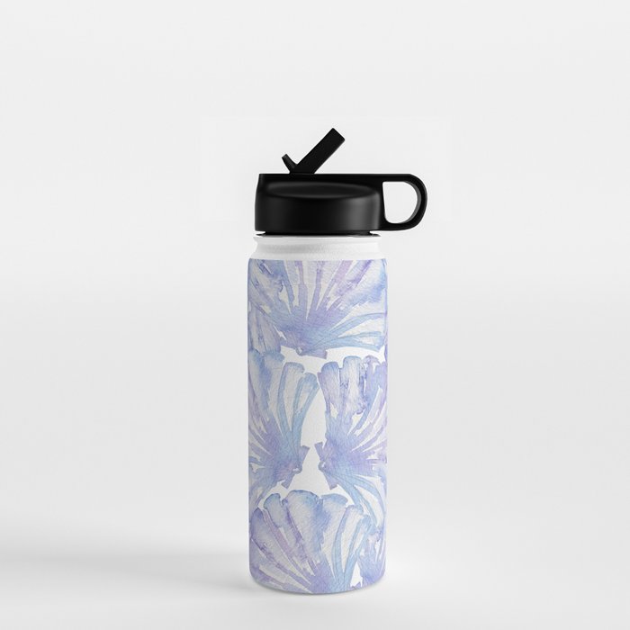 Shell Ya Later - Purple Seashell Pattern Water Bottle Gallery Image 1