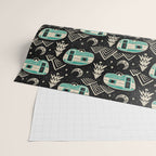 Little Camper - black, cream, and teal Wrapping Paper Gallery Image 2