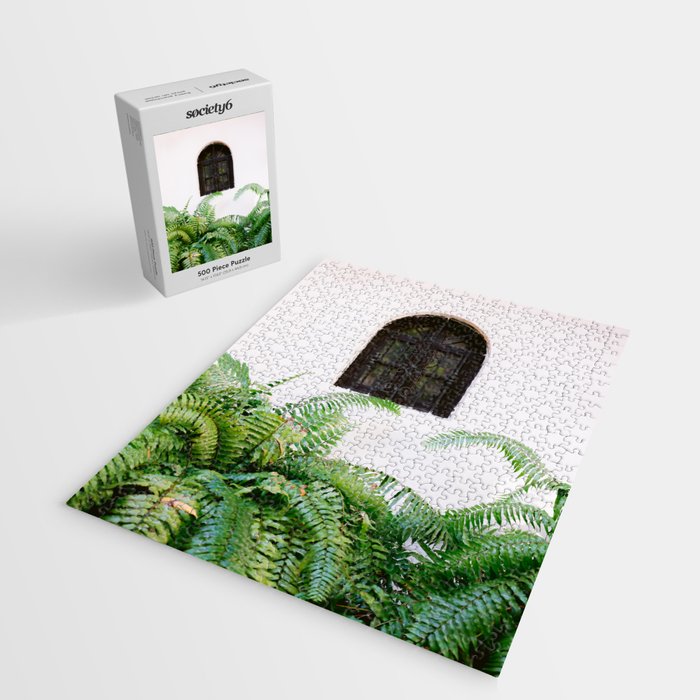 Santo Domingo window | Minimalistic botanical travel photography print | Dominican Republic wall art Jigsaw Puzzle Gallery Image 2