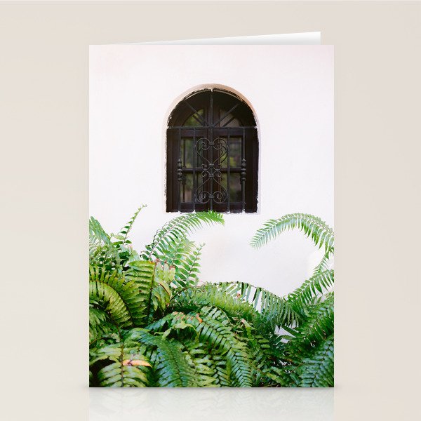 Santo Domingo window | Minimalistic botanical travel photography print | Dominican Republic wall art Stationery Card Gallery Image 2