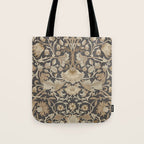 William Morris Vintage Pure Lodden Charcoal Gold  Tote Bag Gallery Image 1