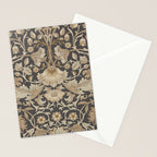 William Morris Vintage Pure Lodden Charcoal Gold  Stationery Card Gallery Image 2