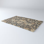 William Morris Vintage Pure Lodden Charcoal Gold  Rug Gallery Image 3