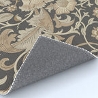 William Morris Vintage Pure Lodden Charcoal Gold  Rug Gallery Image 4