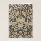 William Morris Vintage Pure Lodden Charcoal Gold  Stationery Card Gallery Image 2