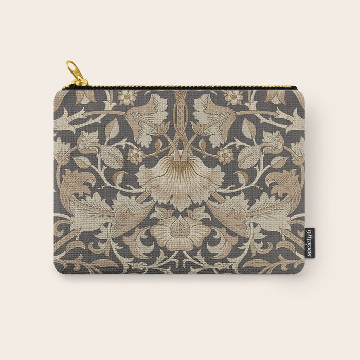 William Morris Vintage Pure Lodden Charcoal Gold  Carry All Pouch Gallery Image 1