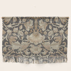 William Morris Vintage Pure Lodden Charcoal Gold  Wall Hanging Gallery Image 1