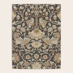 William Morris Vintage Pure Lodden Charcoal Gold  Poster Gallery Image 4