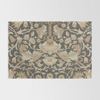 William Morris Vintage Pure Lodden Charcoal Gold  Rug Gallery Image 2