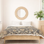 William Morris Vintage Pure Lodden Charcoal Gold  Duvet Cover Gallery Image 3