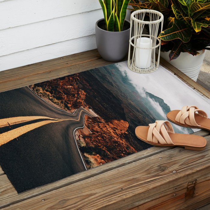 Road to Valley of Fire Outdoor Rug Gallery Image 2