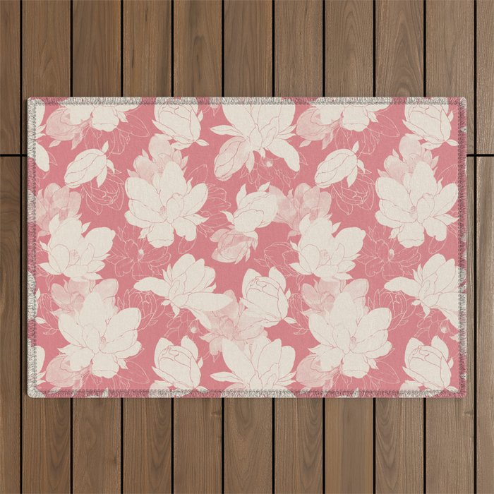 Big floral blossoms-SSF Outdoor Rug Gallery Image 1