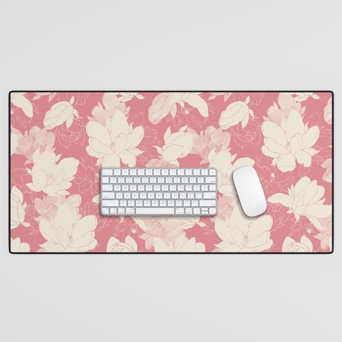 Big floral blossoms-SSF Desk Mat Gallery Image 1