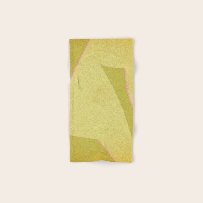 Abstract green and pink shapes Bath Towel Gallery Image 1